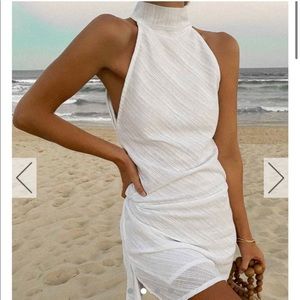 Turquoise Lane Backless White Dress size XS